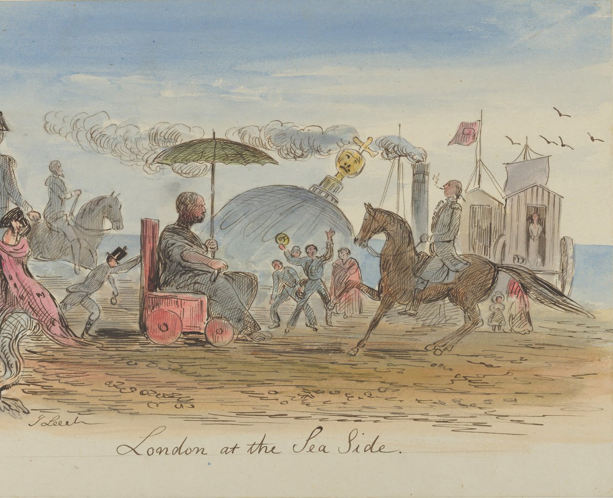 Londra al Mare da John Leech