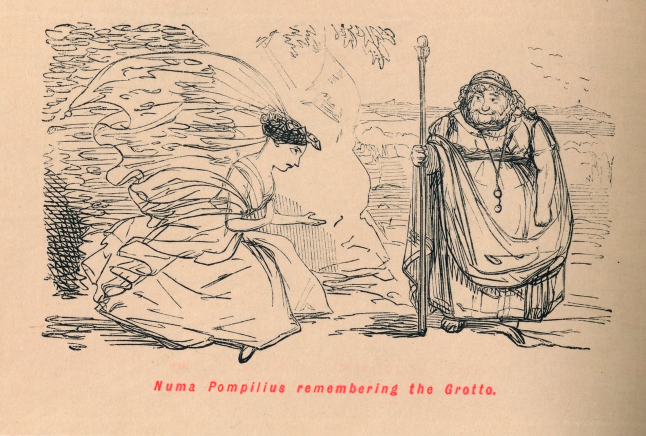 Numa Pompilio ricorda la grotta da John Leech