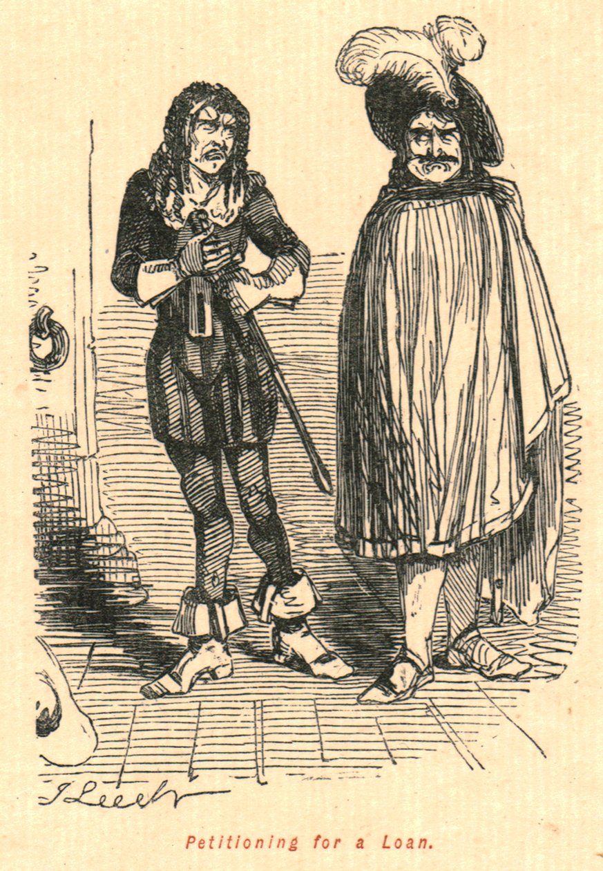 Richiesta di un prestito, 1897 da John Leech