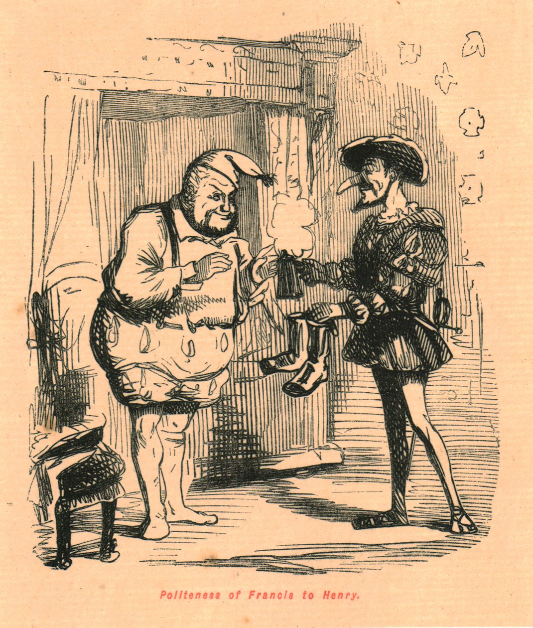 Cortesia di Francesco a Enrico, 1897 da John Leech