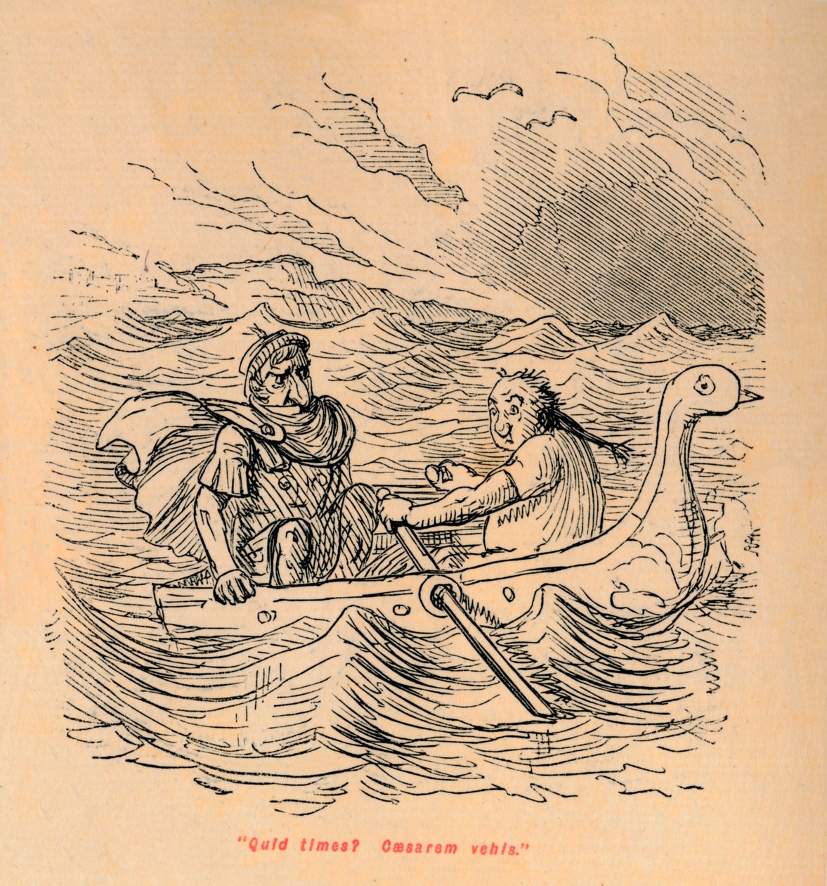 Quid times Caesarem vehis, 1852 da John Leech