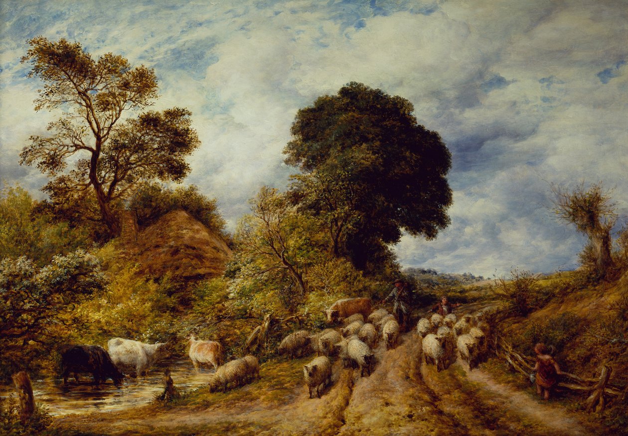 Una strada di campagna da John Linnell