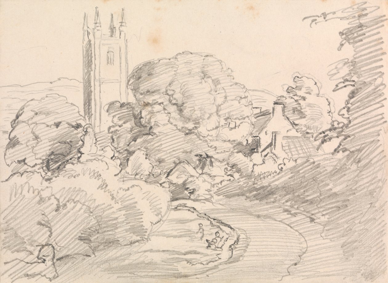 Villaggio di Widecombe da John Linnell