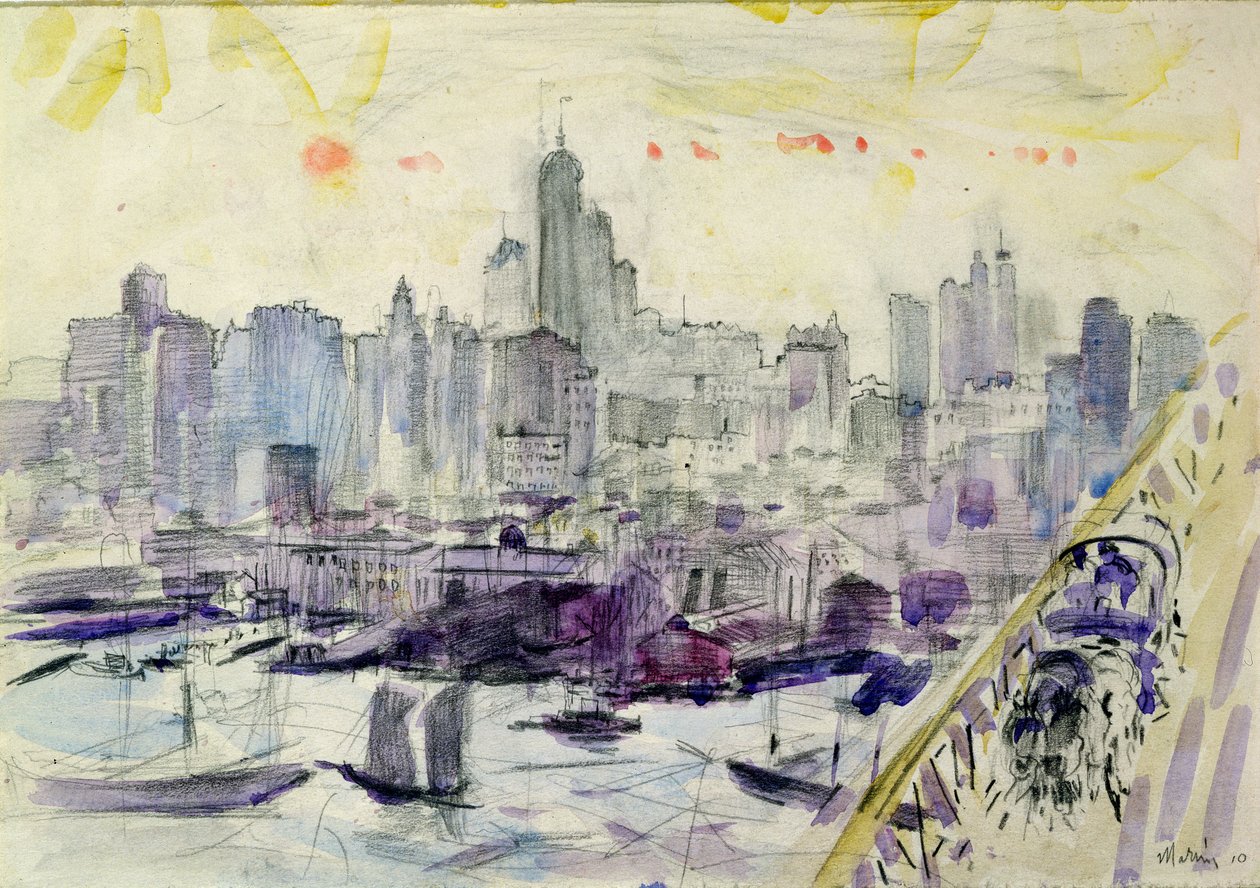 Ponte di Brooklyn, New York da John Marin