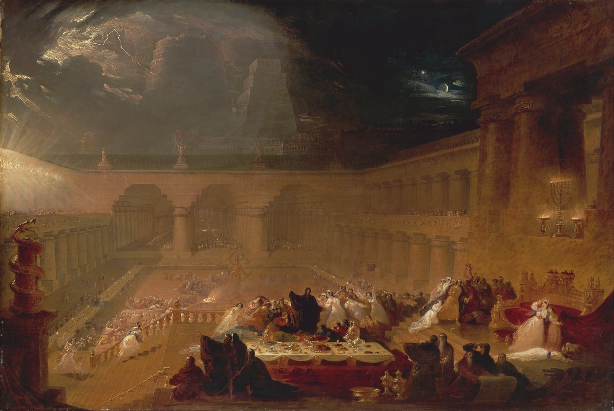 La festa di Belshazzar da John Martin