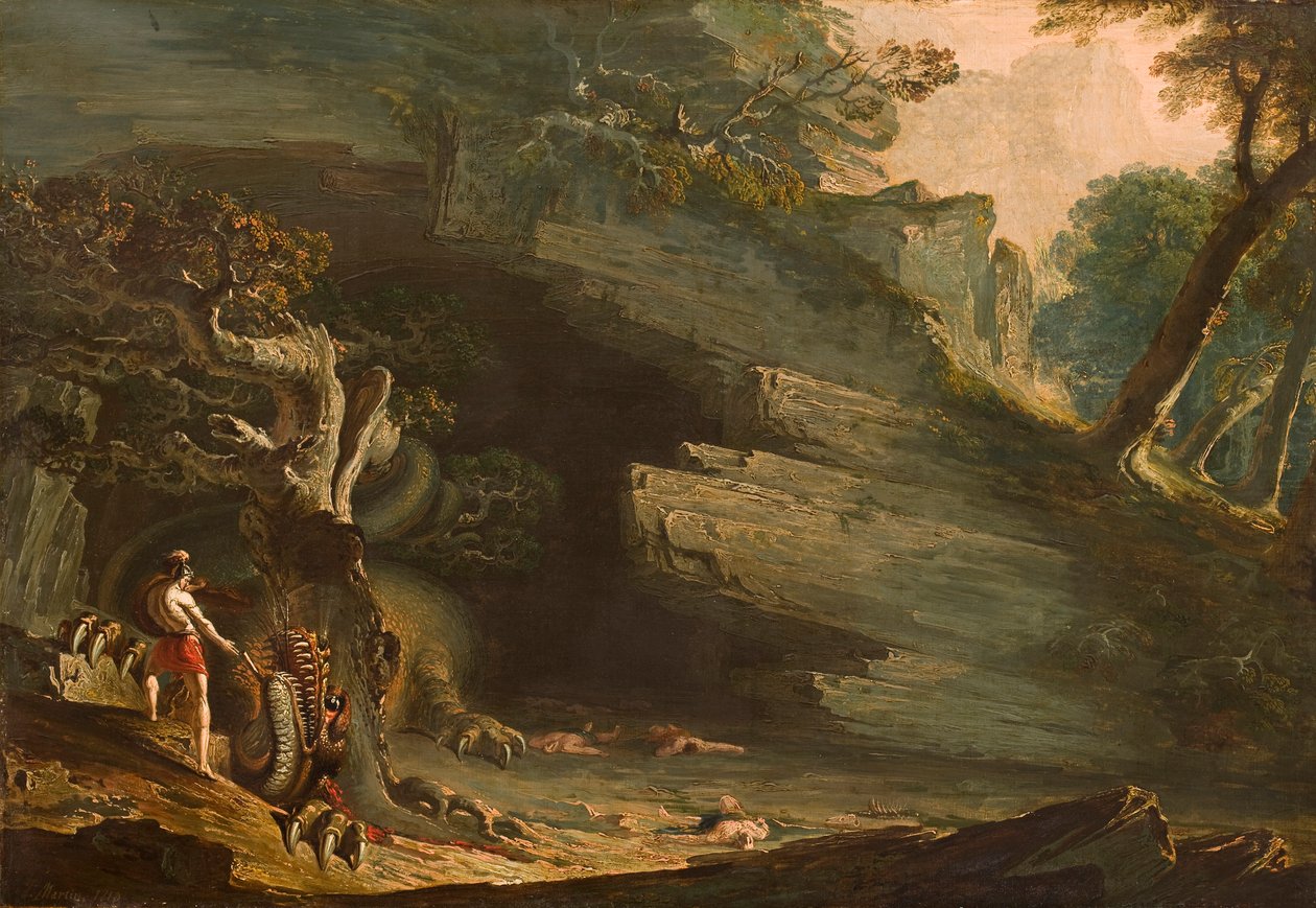 Cadmo e il Drago da John Martin