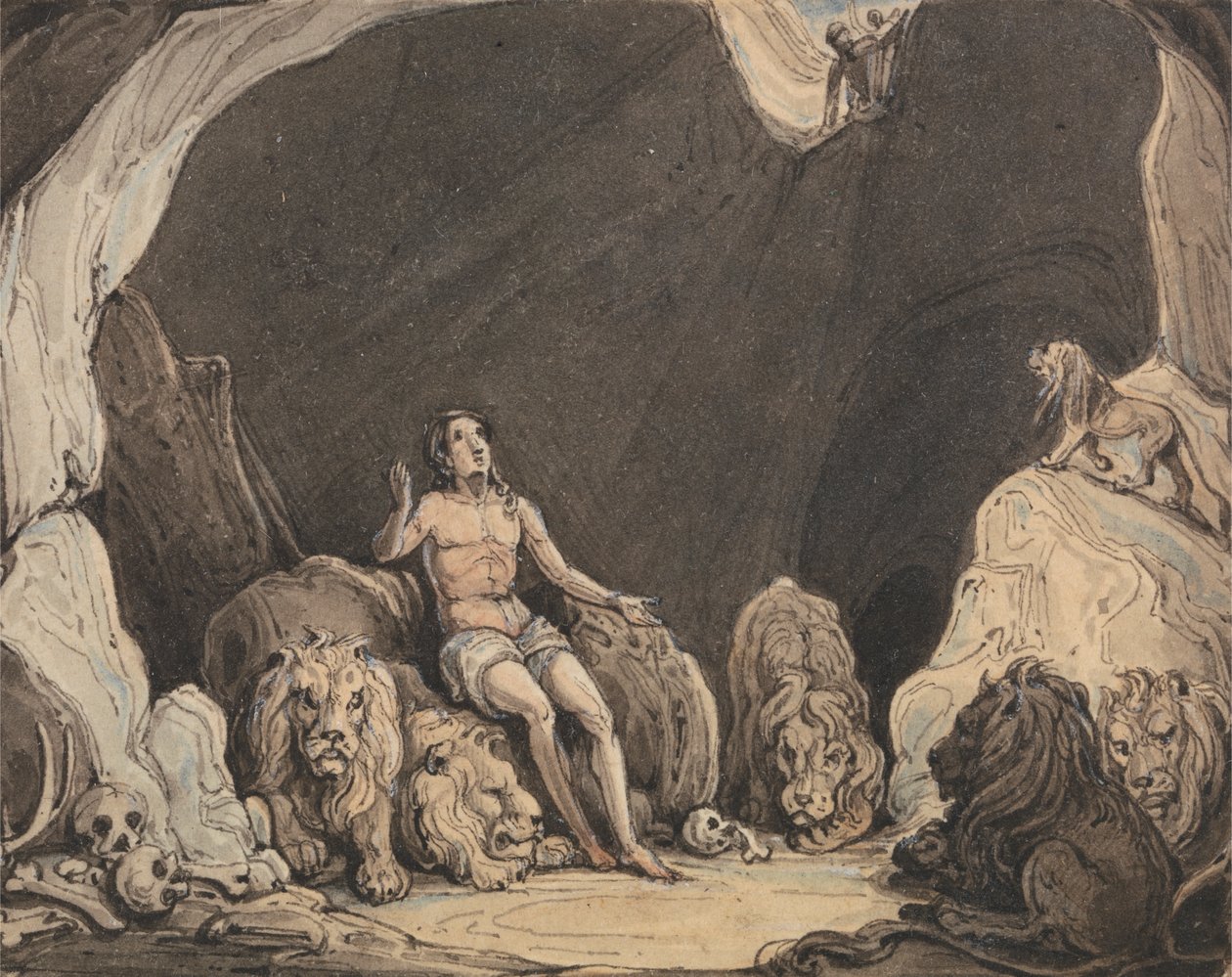 Daniele nella fossa dei leoni da John Martin