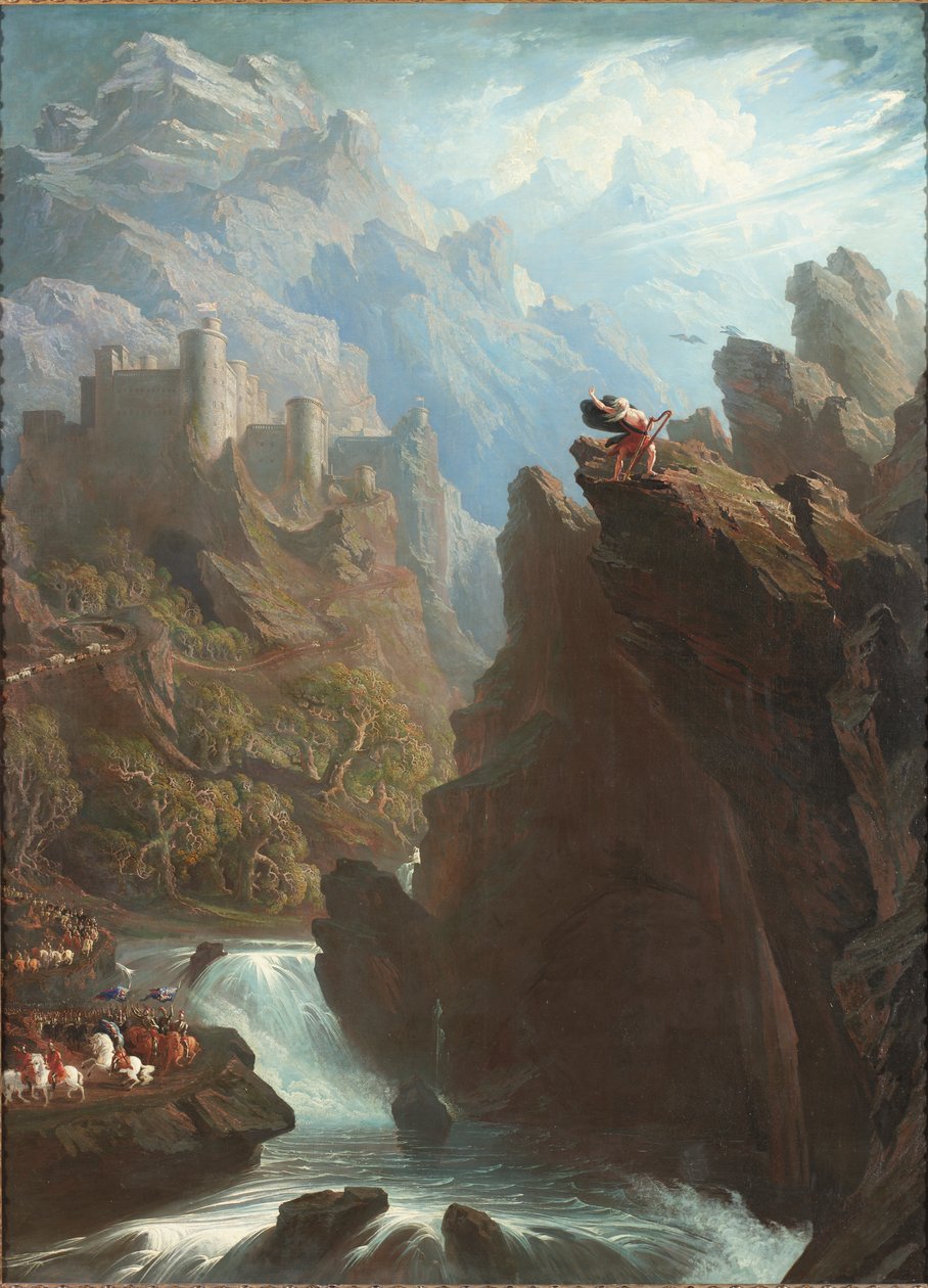 Il bardo, c.1817 da John Martin