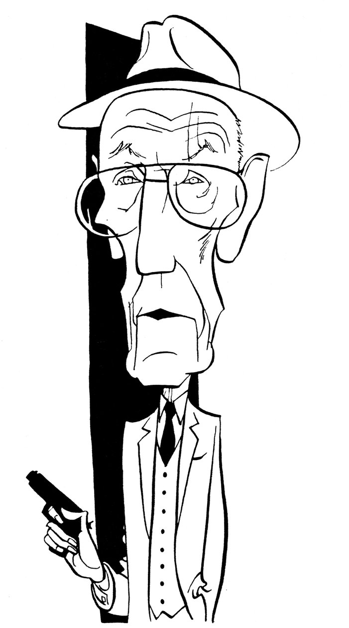 William S Burroughs, caricatura di John Minnion da John Minnion