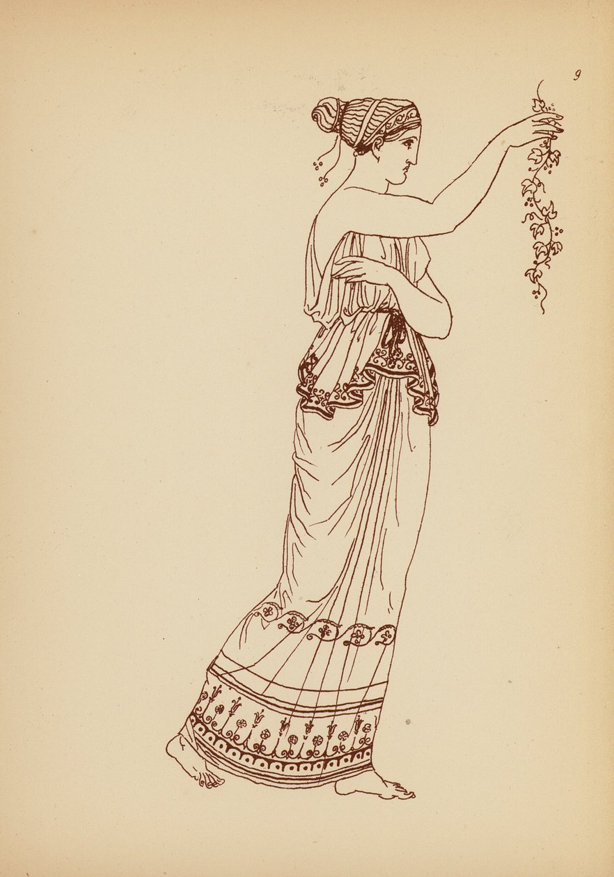 Costume Femminile Greco Antico da John Moyr Smith