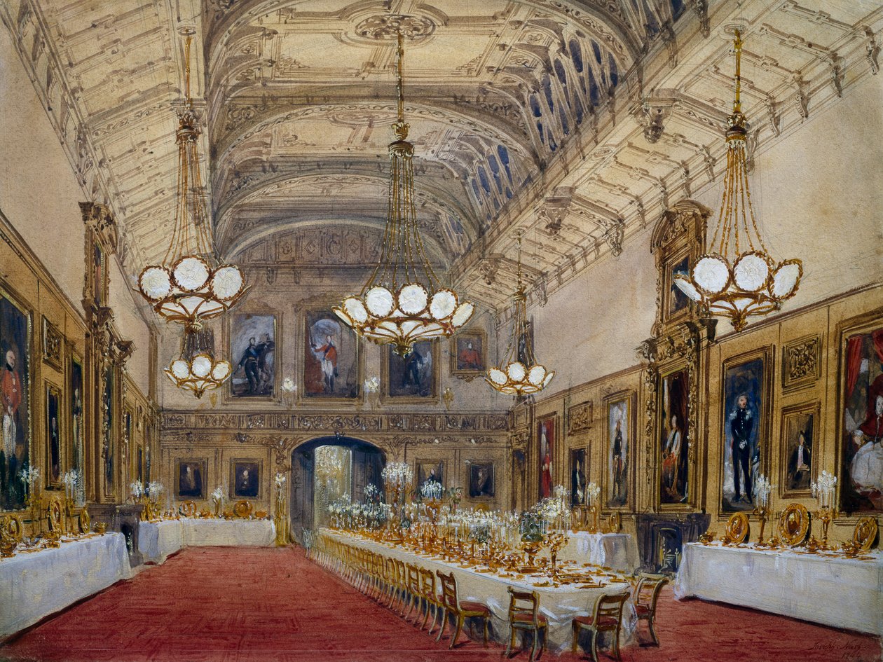 Sala di San Giorgio nel Castello di Windsor da John Nash