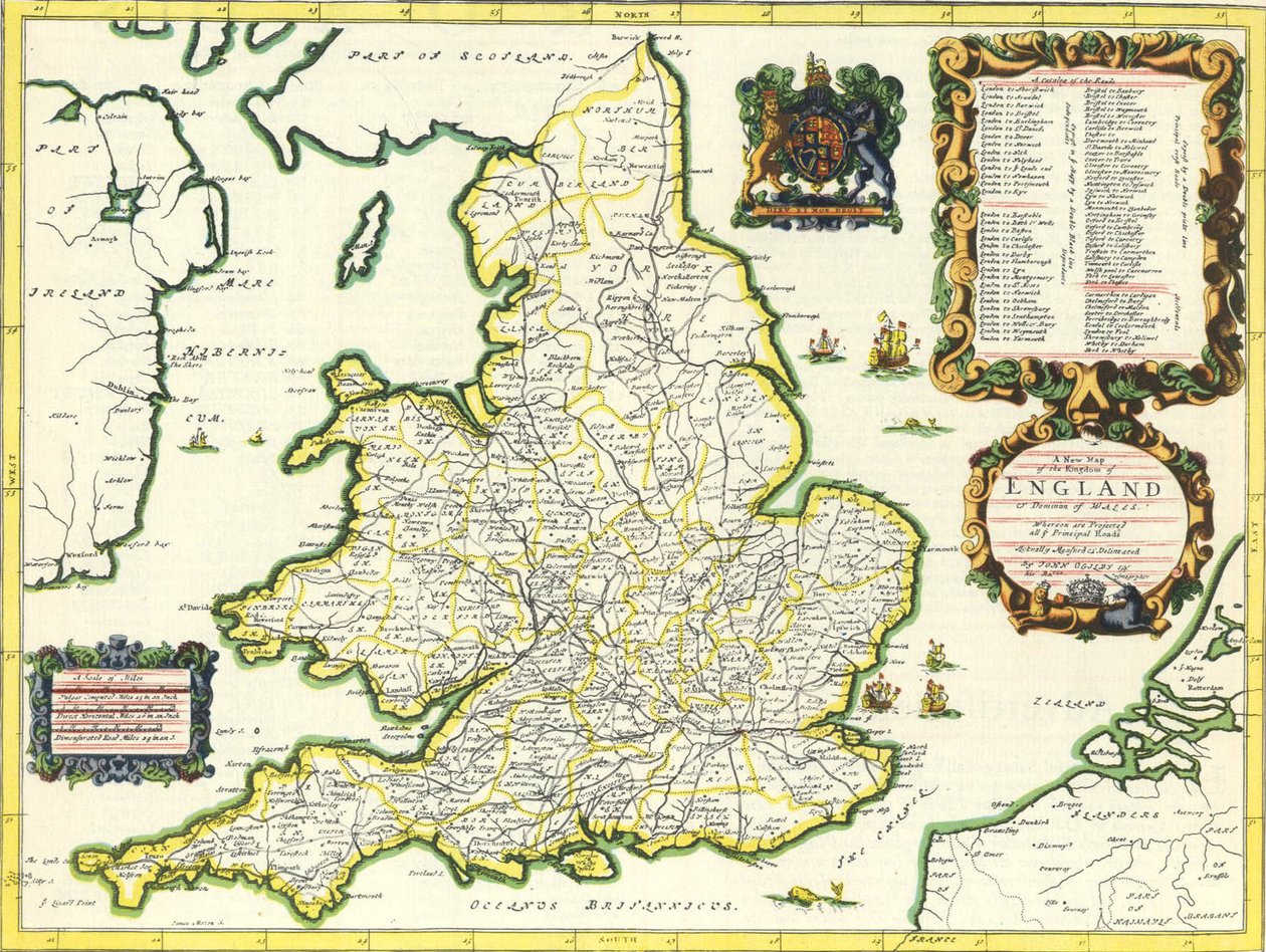 Atlante di Britannia, 1675 da John Ogilby