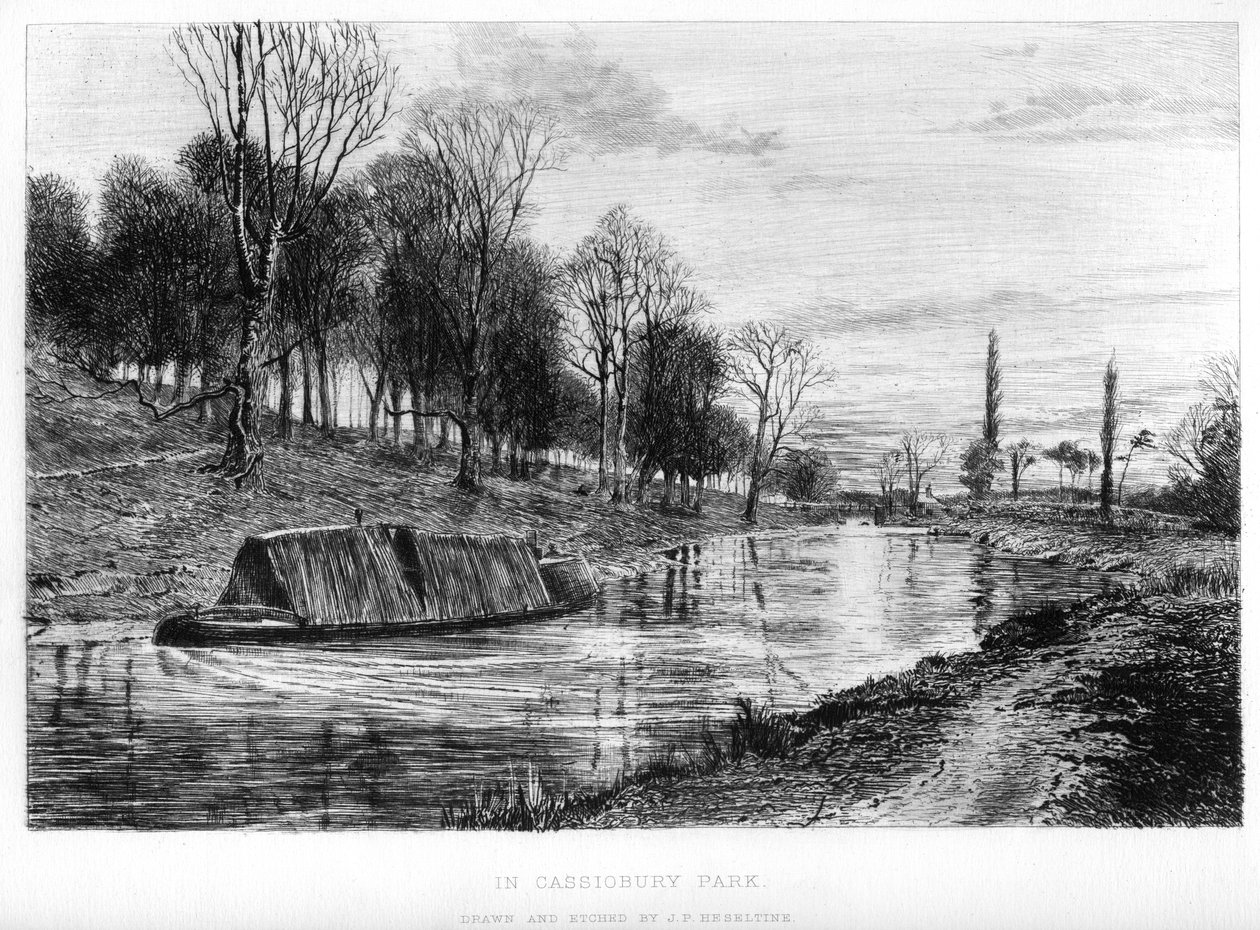 Nel Parco di Cassiobury, XIX secolo da John Postle Heseltine
