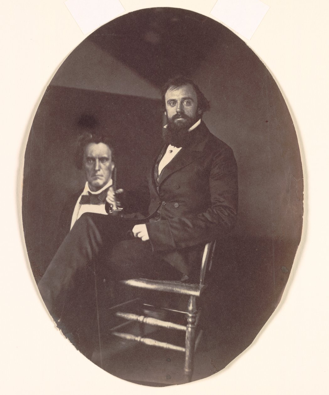 John R. Johnston con dipinto da John R. Johnston