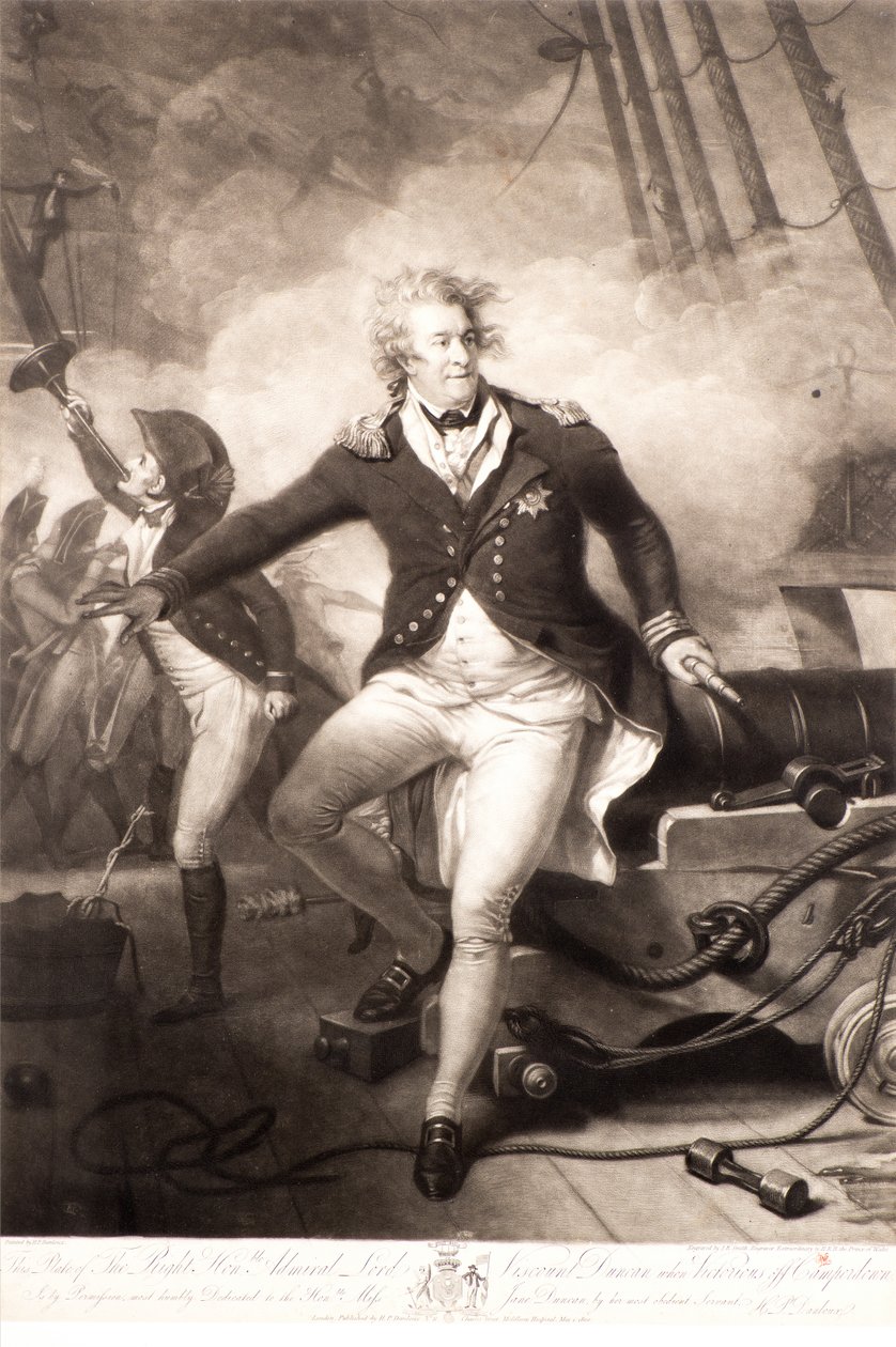 Visconte Duncan vittorioso al largo di Camperdown da John Raphael Smith