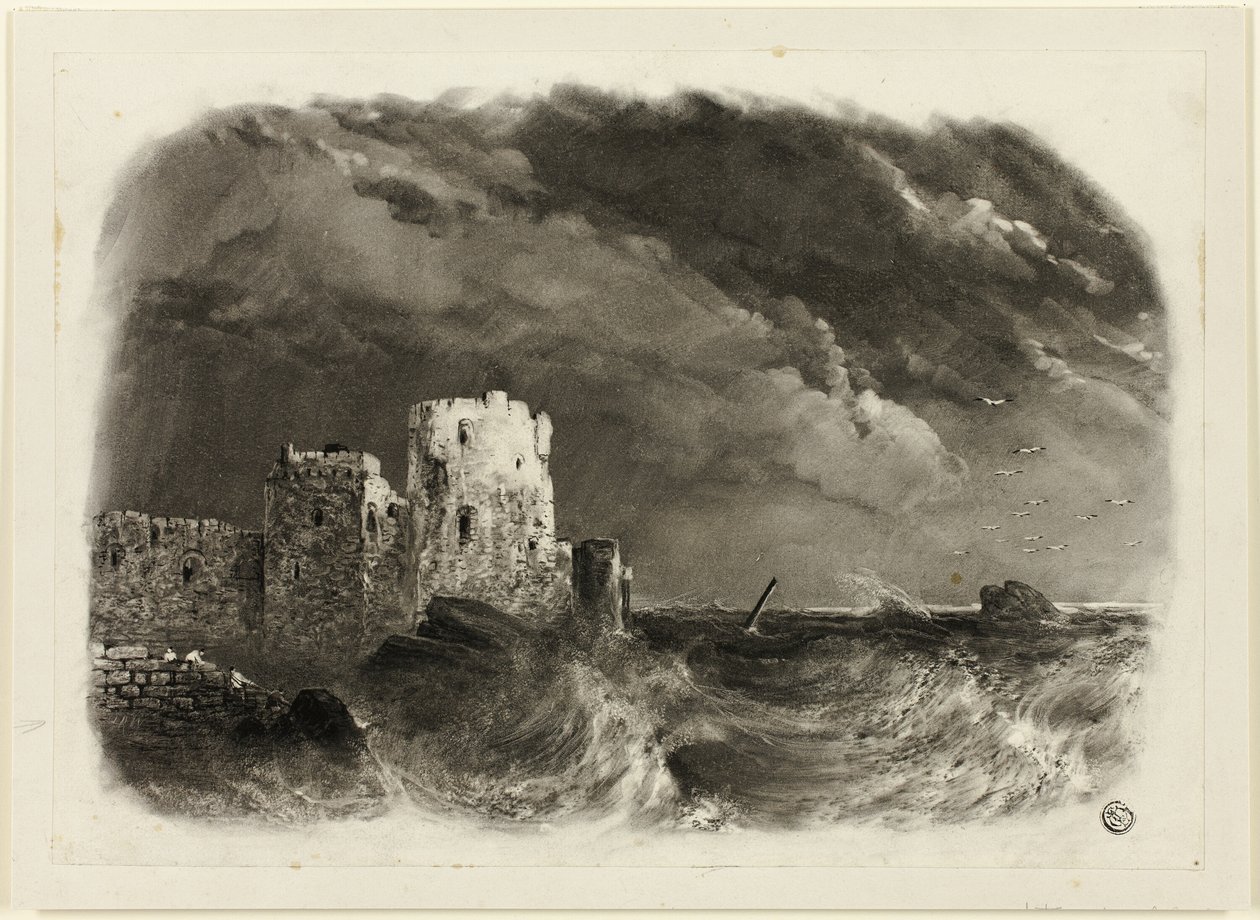 Castello in rovina sul mare da John Rawson Walker