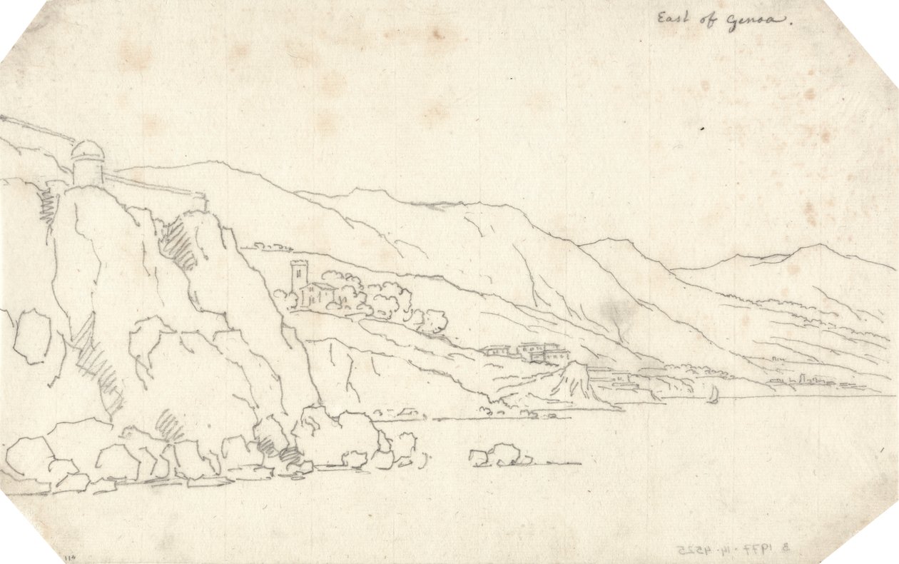 A est di Genova da John Robert Cozens