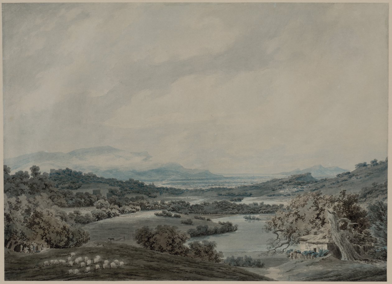 Paesaggio italiano, c. 1790-1792 da John Robert Cozens