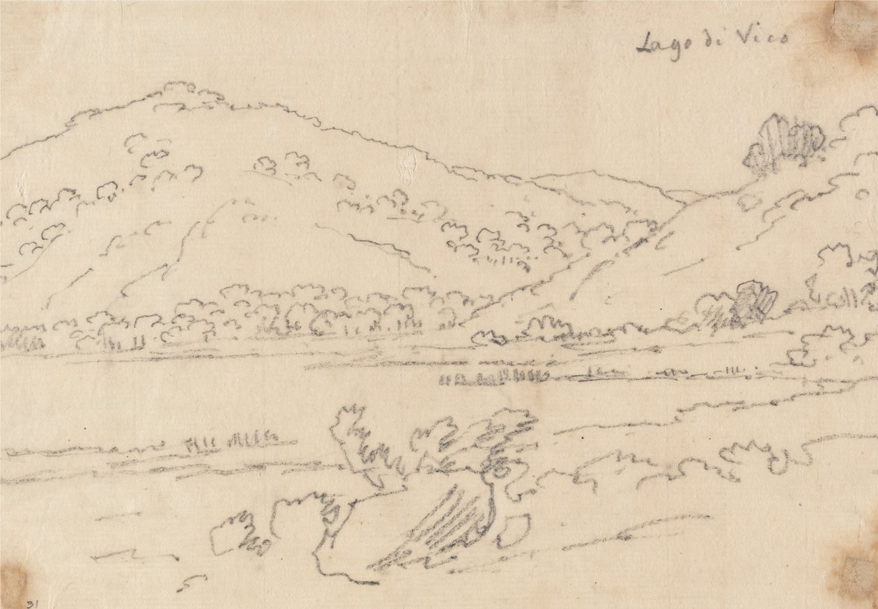 Lago di Vico da John Robert Cozens