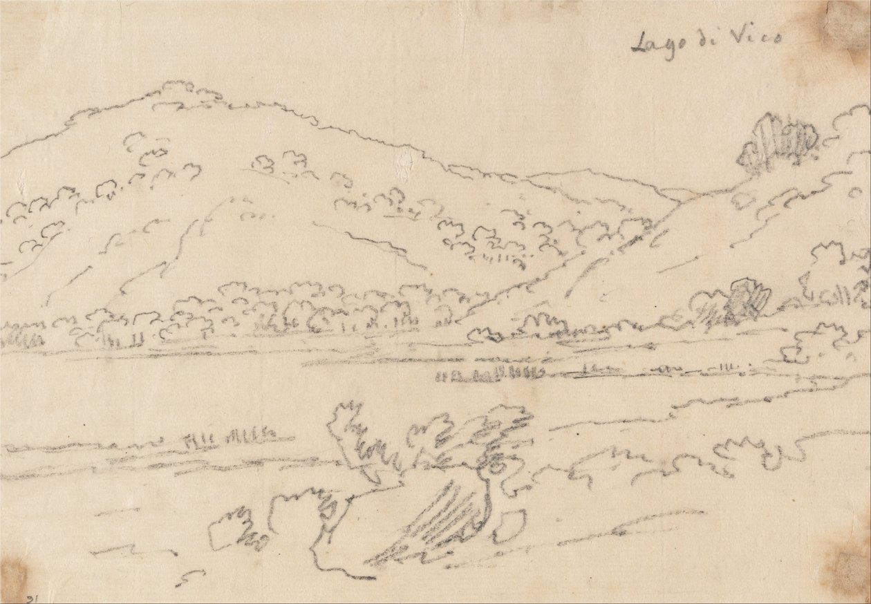 Lago di Vico da John Robert Cozens
