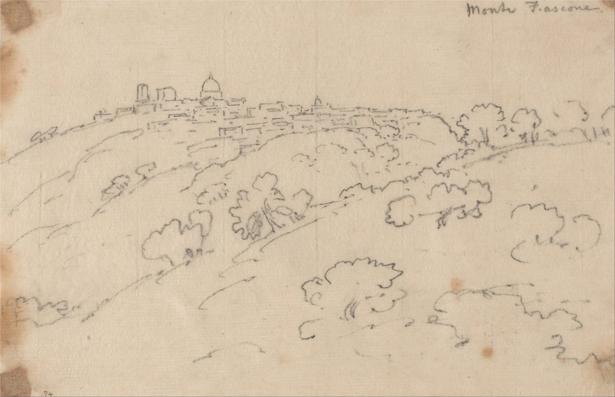 Monte Fiascone da John Robert Cozens