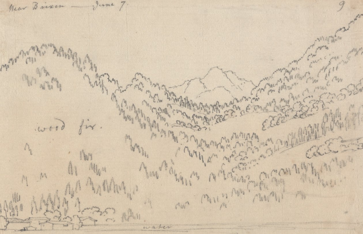 Vicino a Brixen, 7 giugno da John Robert Cozens