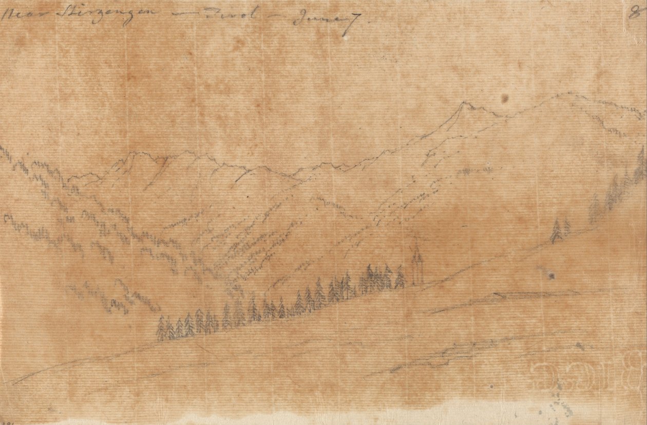 Vicino a Sherzing, Tirolo, 7 giugno da John Robert Cozens