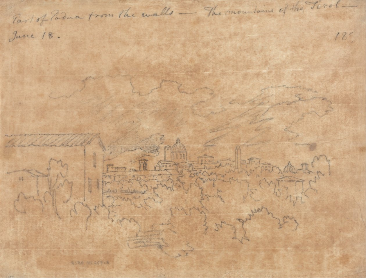 Parte di Padova dalle mura da John Robert Cozens