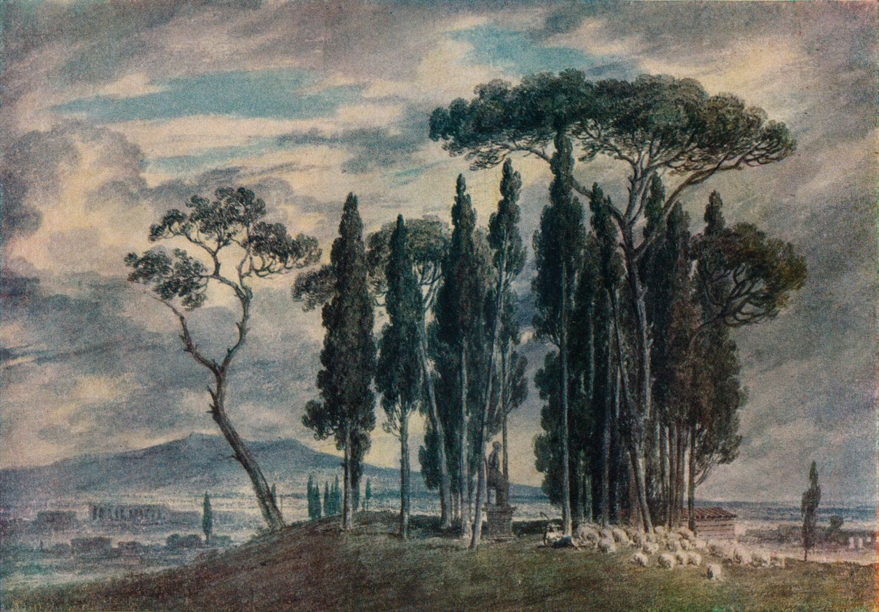 Villa Negroni, XVIII secolo da John Robert Cozens