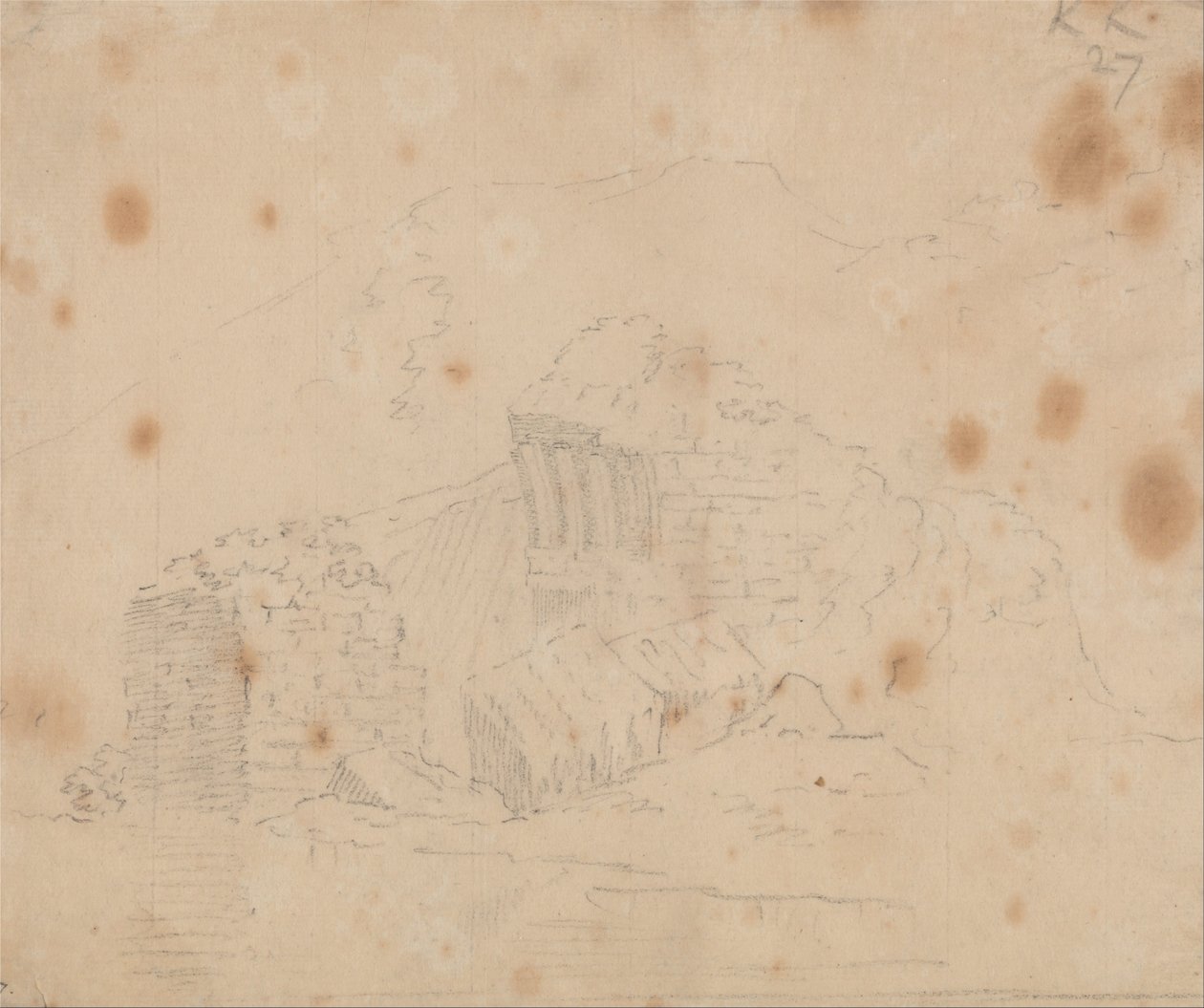 Rovine sconosciute da John Robert Cozens