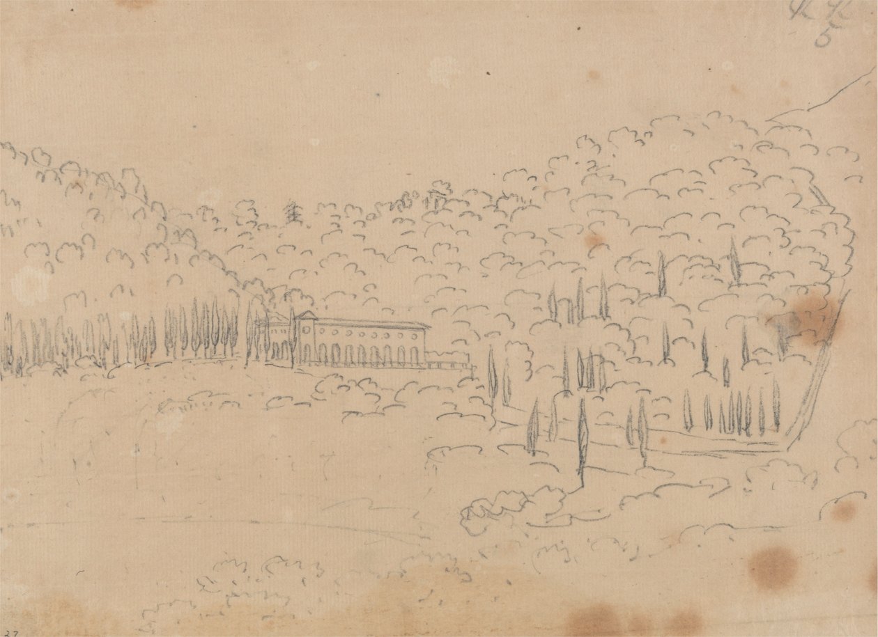 Veduta di una villa da John Robert Cozens