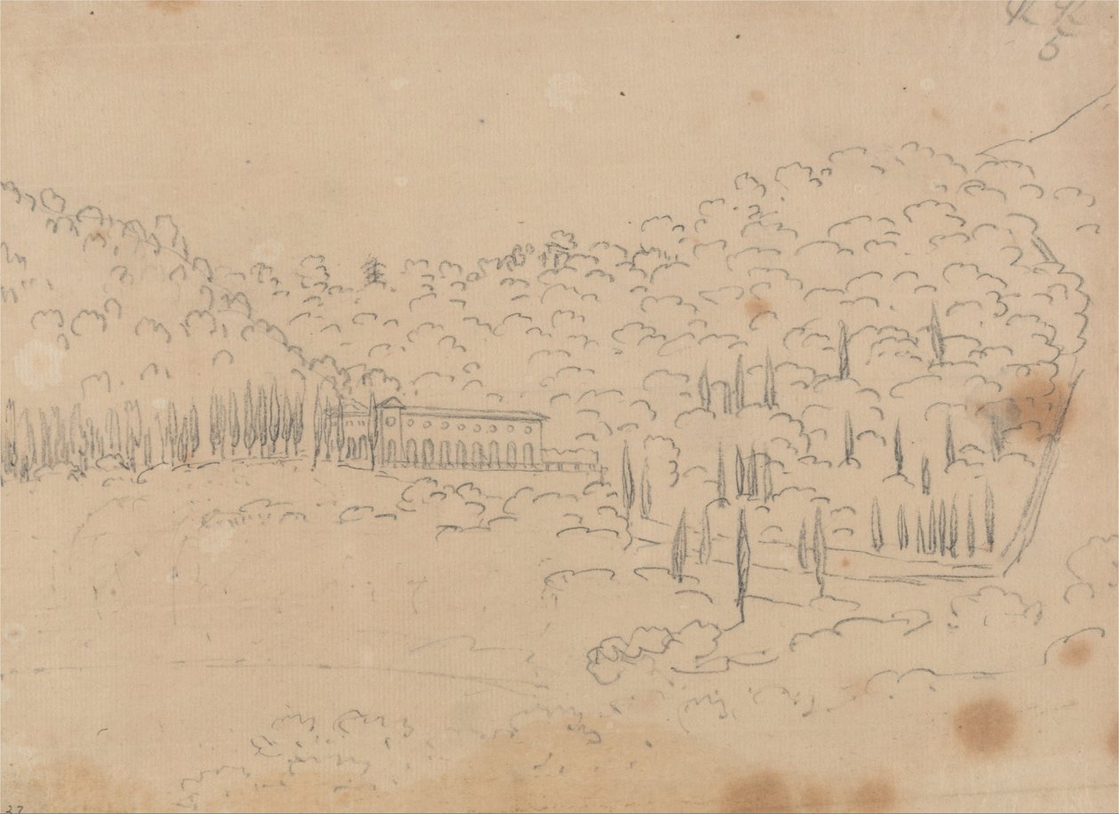 Vista di una villa da John Robert Cozens
