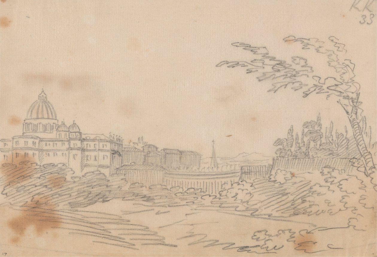 Vista del Vaticano da John Robert Cozens
