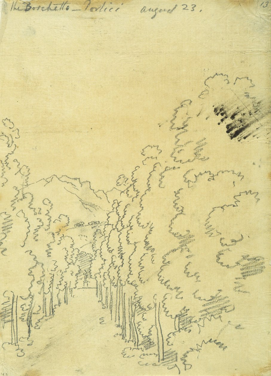 Bosco, da un album di tracciati da John Robert Cozens