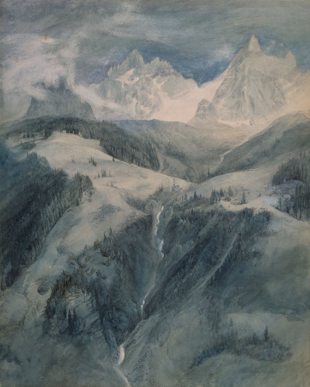 La Cascade de la Folie, Chamonix da John Ruskin