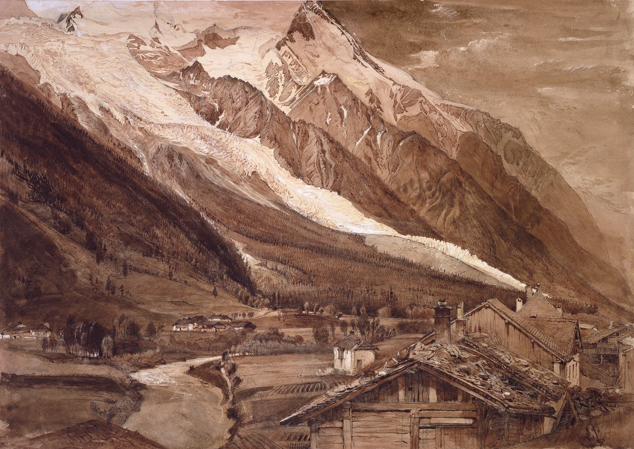Il Ghiacciaio des Bossons, Chamonix da John Ruskin