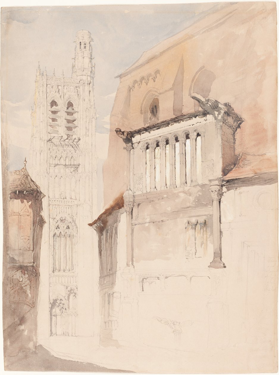 Torre della cattedrale di Sens da John Ruskin