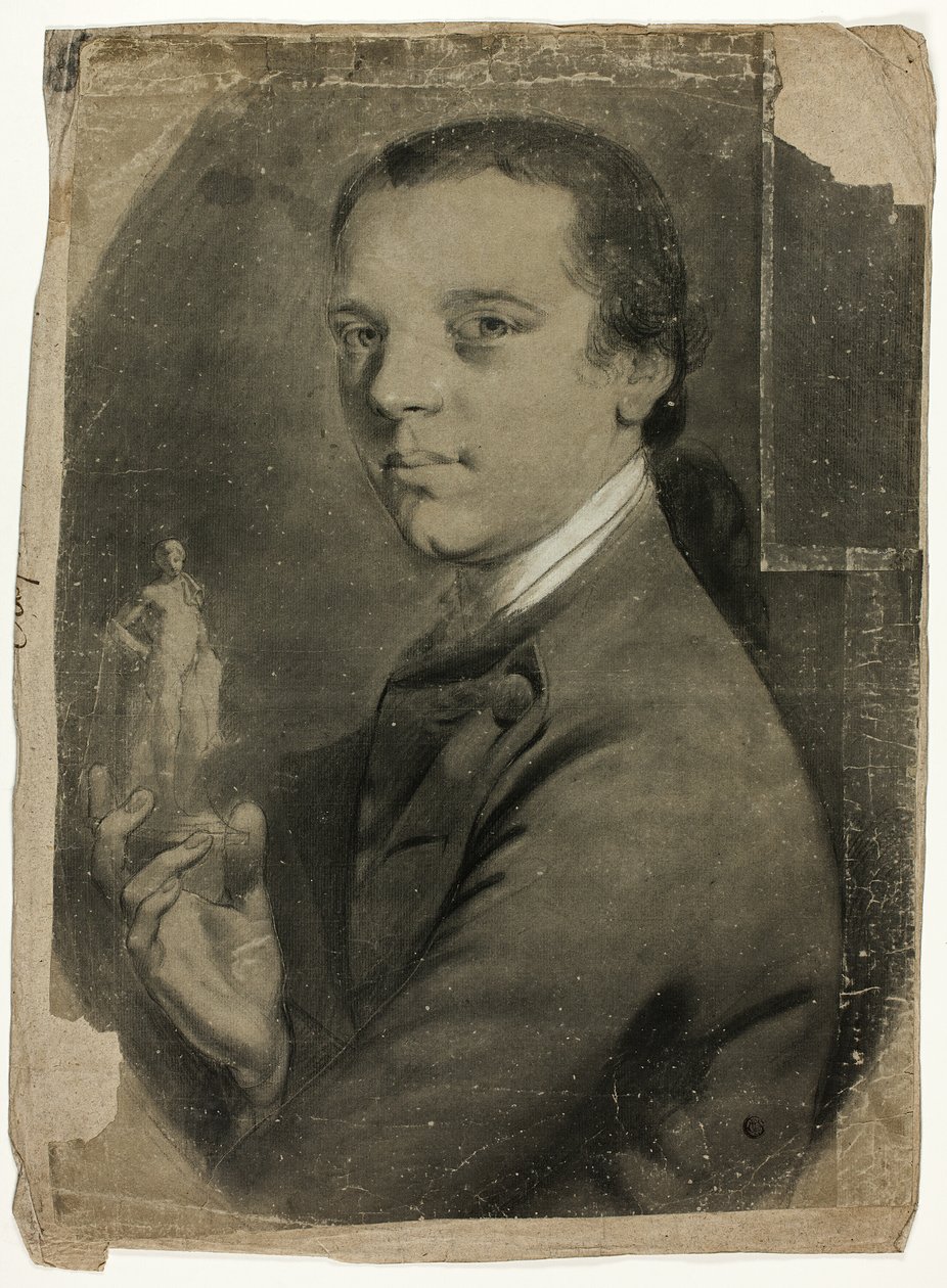 Giovane Uomo che Tiene una Statuetta da John Russell