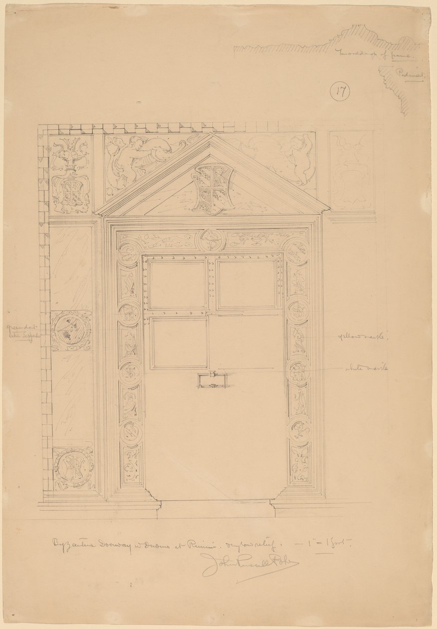 Portale Bizantino con Duomo, Rimini da John Russell Pope
