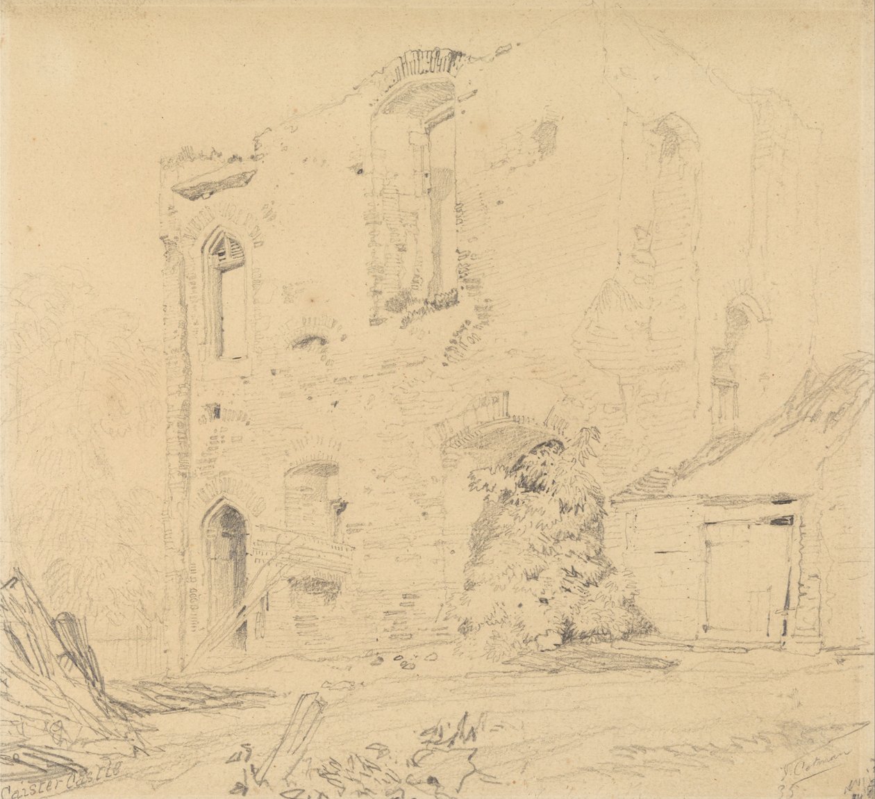 Castello di Caister, Norfolk da John Sell Cotman