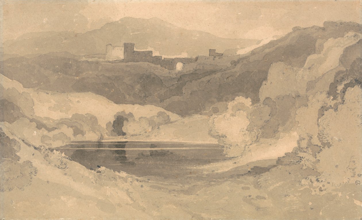 Castello in un paesaggio da John Sell Cotman