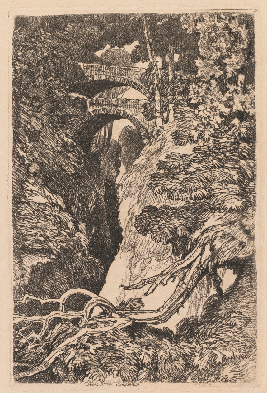 Ponte del Diavolo, Cardiganshire da John Sell Cotman