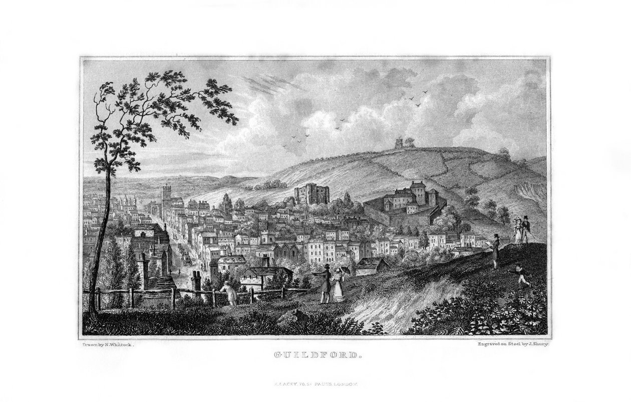 Guildford, Surrey, 1829 da John Shury