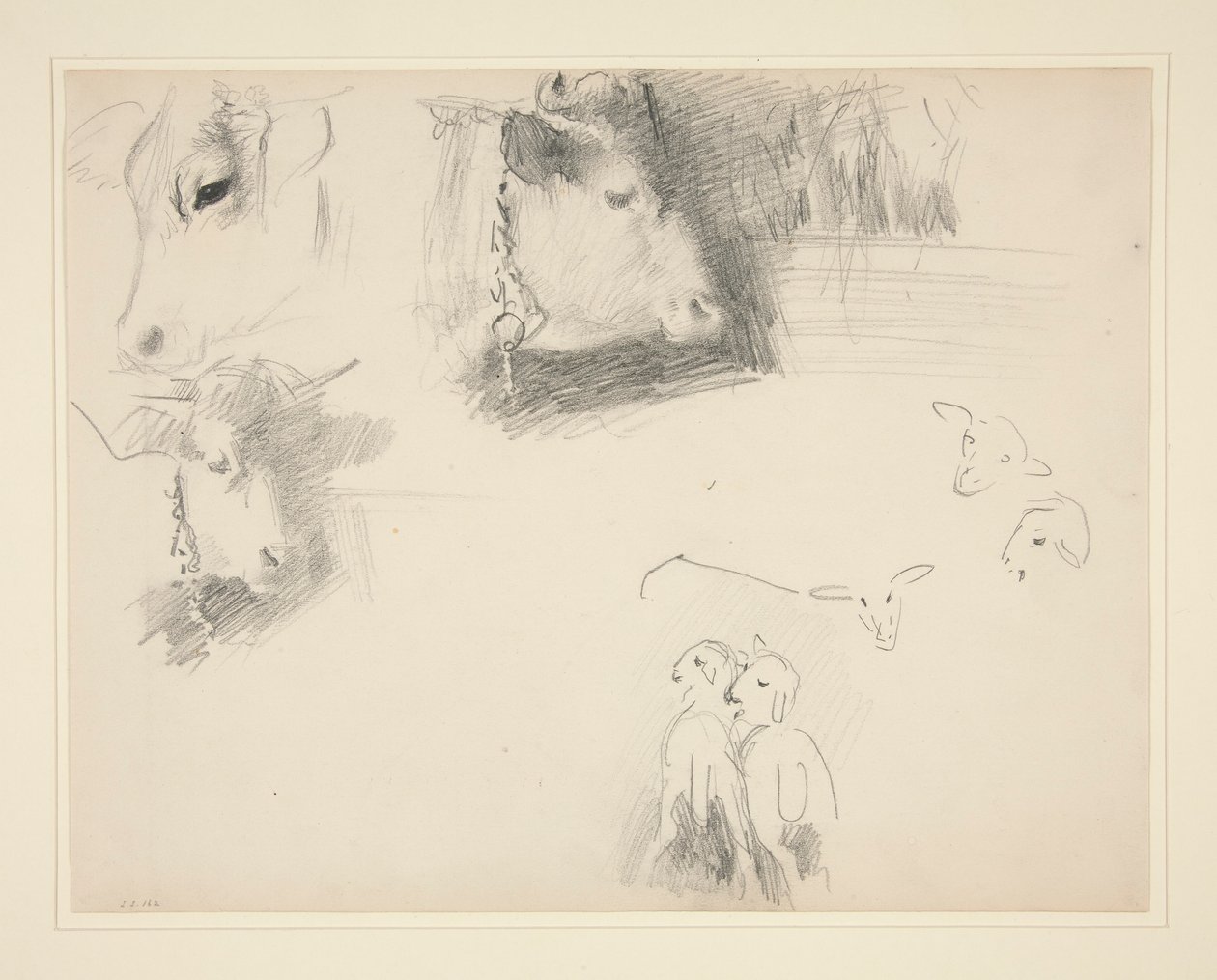 Mucche e pecore da John Singer Sargent