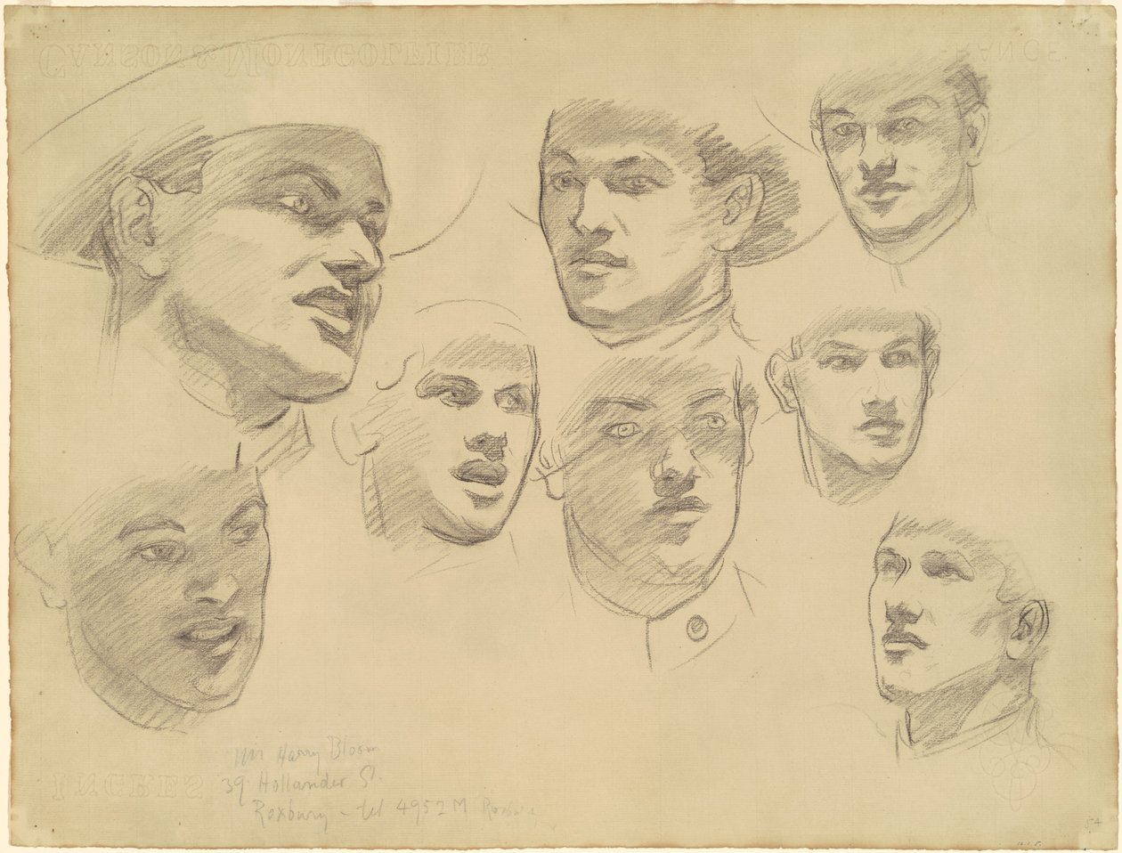 Studi per "Entrare in Guerra" da John Singer Sargent