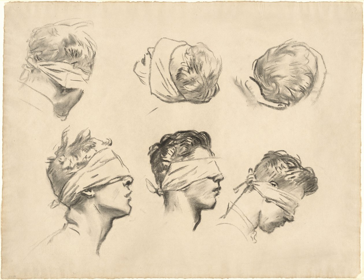 Studi per "Gassed" da John Singer Sargent