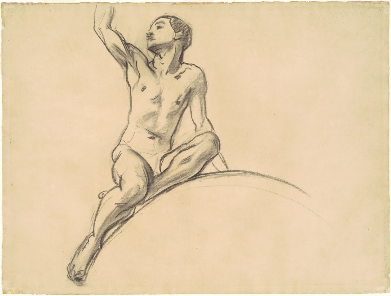 Studio per figura sopra "Musica" da John Singer Sargent