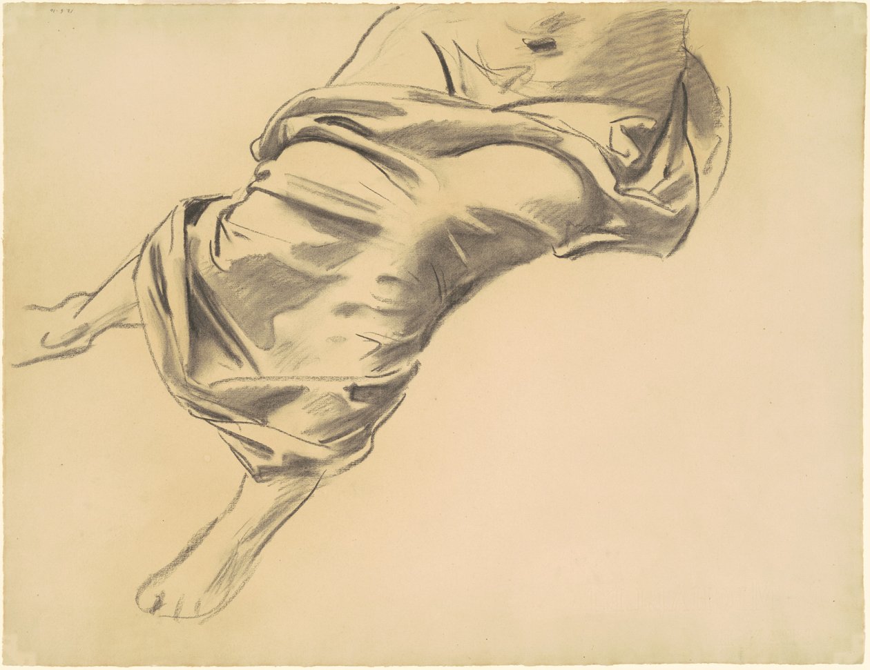 Studio di una Figura Drappeggiata da John Singer Sargent