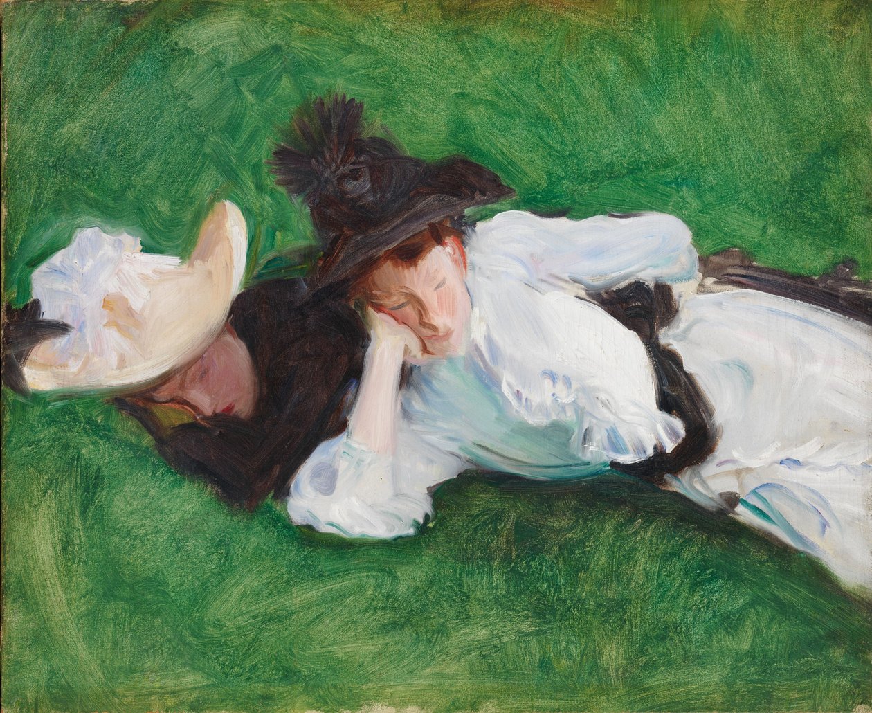 Due ragazze su un prato, 1889 da John Singer Sargent