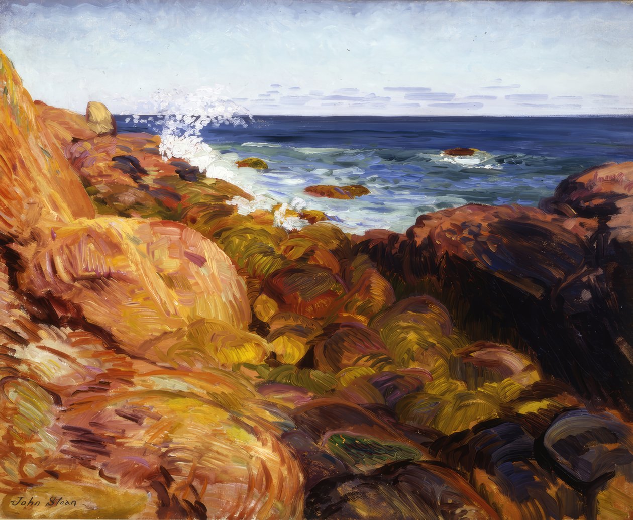 Il burrone con la bassa marea da John Sloan